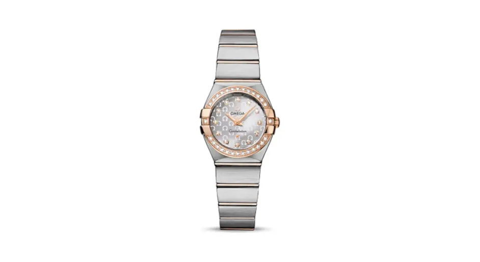 Omega Constellation Quartz 24 Brushed Stainless Steel / Red Gold / Diamond / Silver Omega