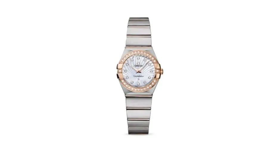Omega Constellation Quartz 24 Brushed Stainless Steel / Red Gold / Diamond / MOP Supernova