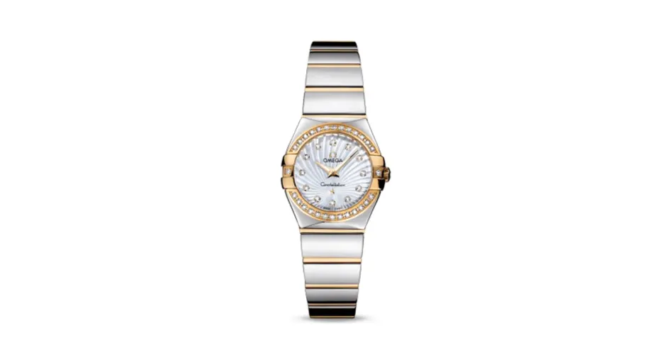 Omega Constellation Quartz 24 Polished Stainless Steel / Yellow Gold / Diamond / MOP Supernova