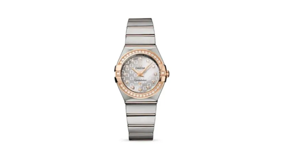 Omega Constellation Quartz 27 Brushed Stainless Steel / Red Gold / Silver Omega