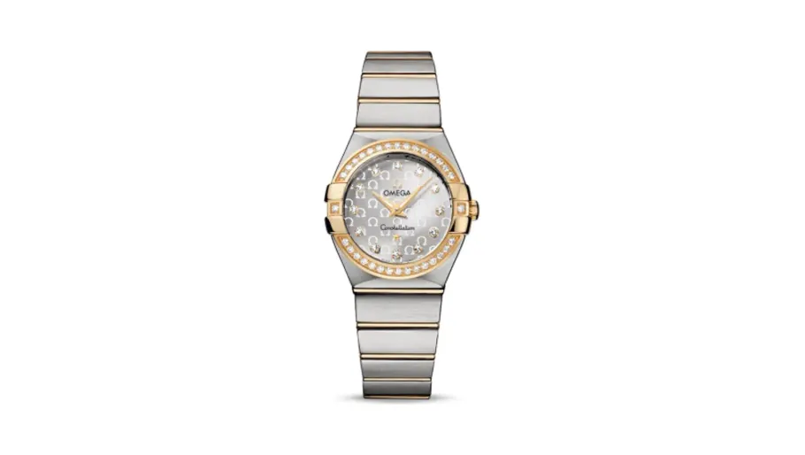 Omega Constellation Quartz 27 Brushed Stainless Steel / Yellow Gold / Diamond / Silver Omega