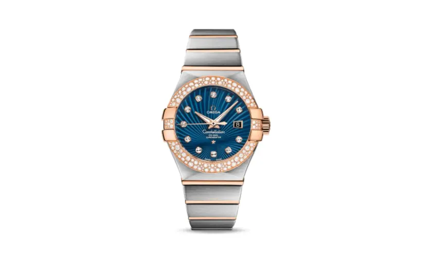 Omega Constellation Co-Axial 31 Stainless Steel / Red Gold / Snow / Blue Supernova