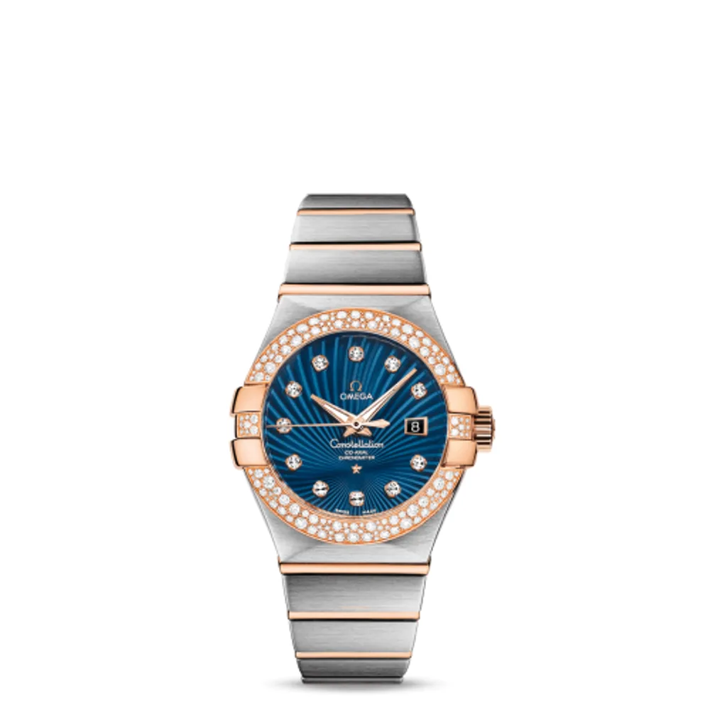 Omega Constellation Co-Axial 31 Stainless Steel / Red Gold / Snow / Blue Supernova