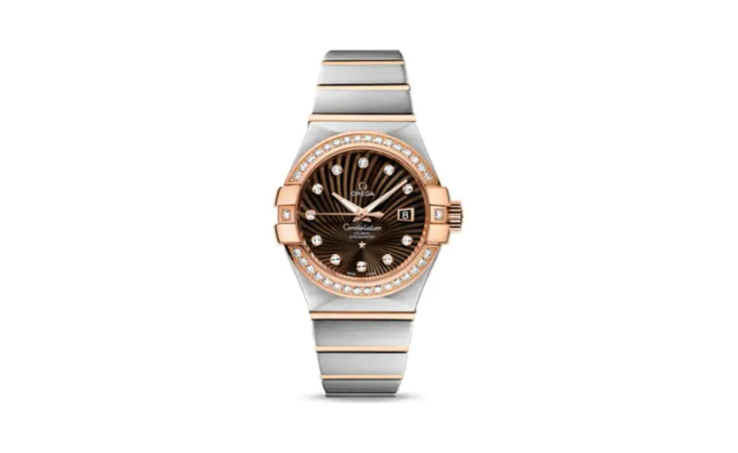Omega Constellation Co-Axial 31 Stainless Steel / Red Gold / Diamond / Brown Supernova