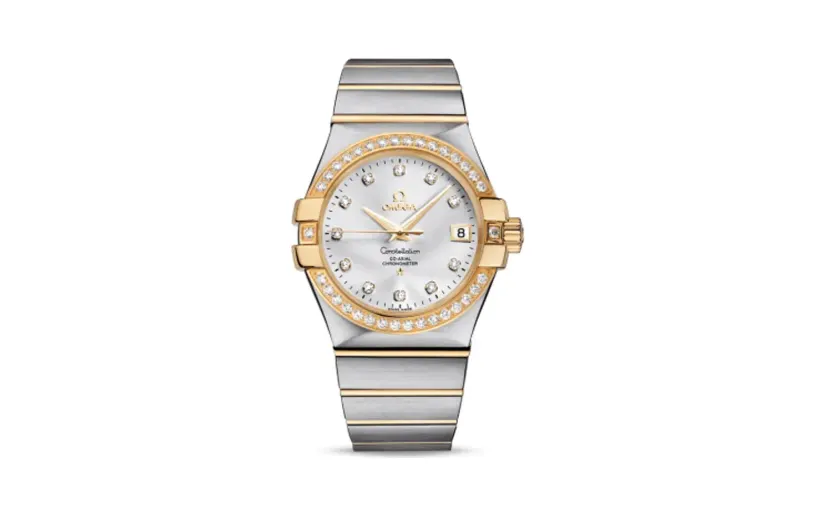 Omega Constellation Co-Axial 35 Stainless Steel / Yellow Gold / Diamond / Silver