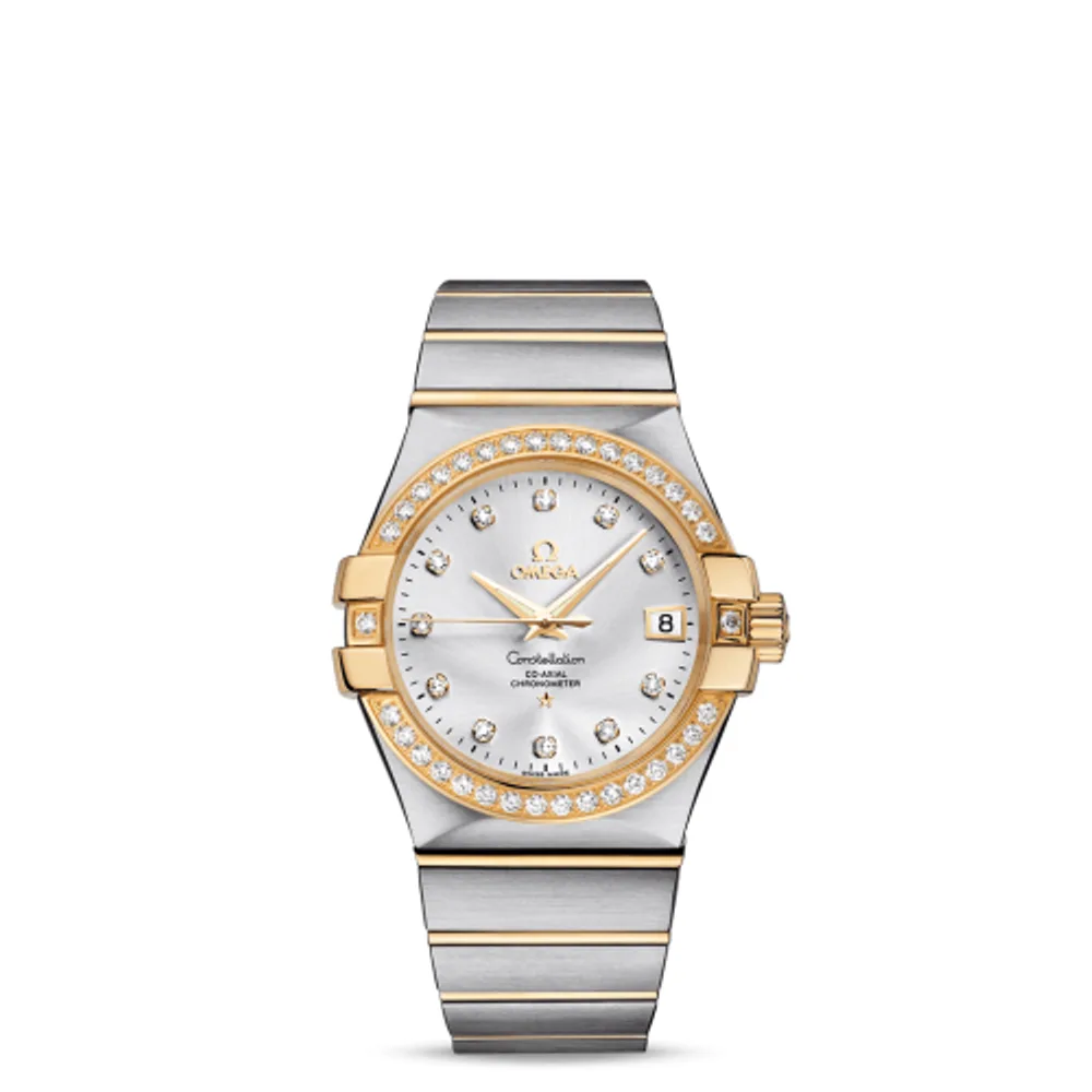 Omega Constellation Co-Axial 35 Stainless Steel / Yellow Gold / Diamond / Silver