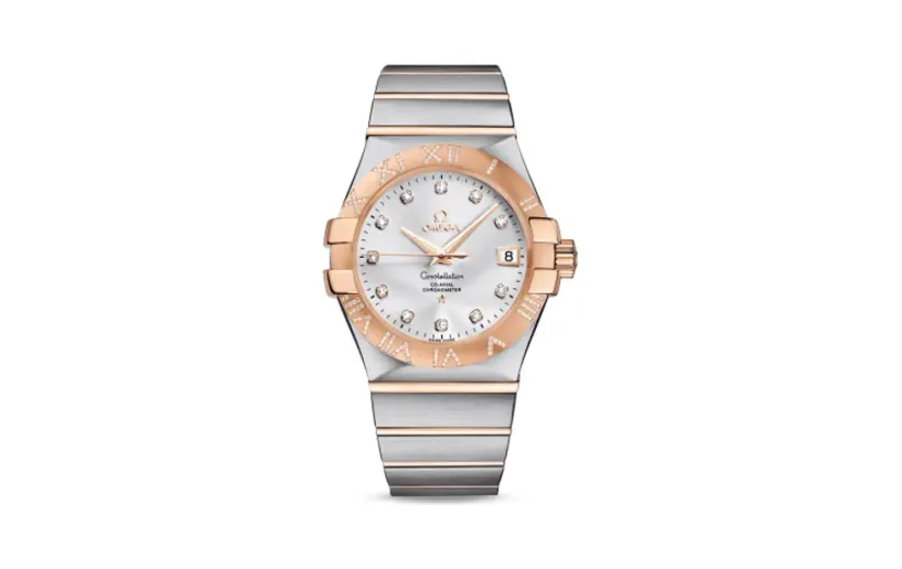 Omega Constellation Co-Axial 35 Stainless Steel / Red Gold / Diamond / Silver