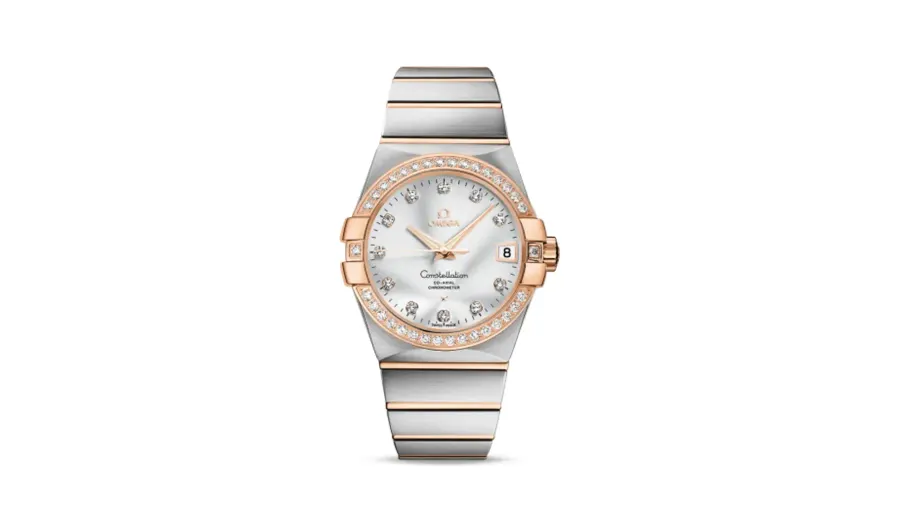 Omega Constellation Co-Axial 38 Stainless Steel / Red Gold / Diamond / Silver