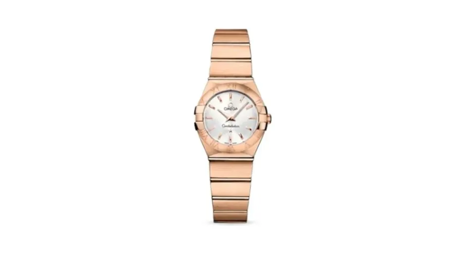 Omega Constellation Quartz 24 Brushed Red Gold / Silver