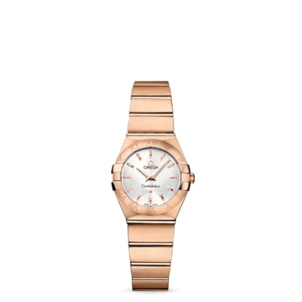 Omega Constellation Quartz 24 Brushed Red Gold / Silver