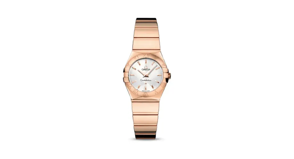 Omega Constellation Quartz 24 Polished Red Gold / Silver