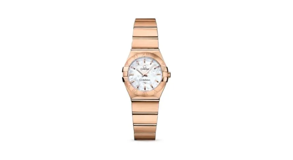 Omega Constellation Quartz 24 Brushed Red Gold / MOP