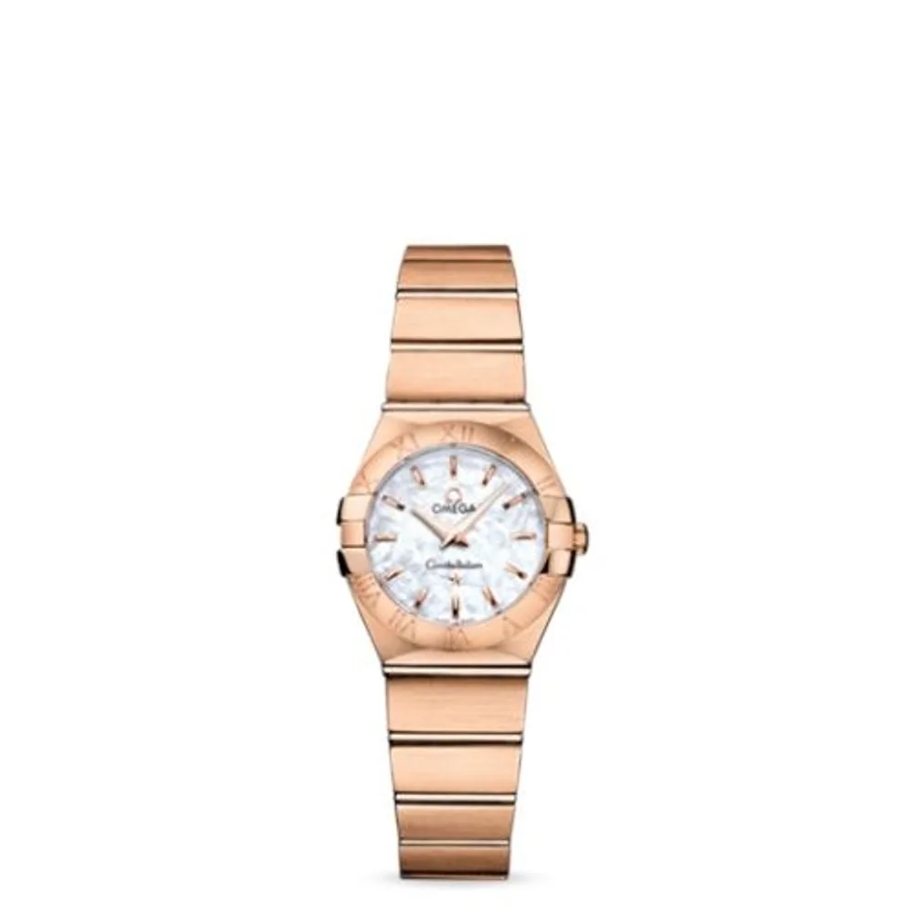 Omega Constellation Quartz 24 Brushed Red Gold / MOP