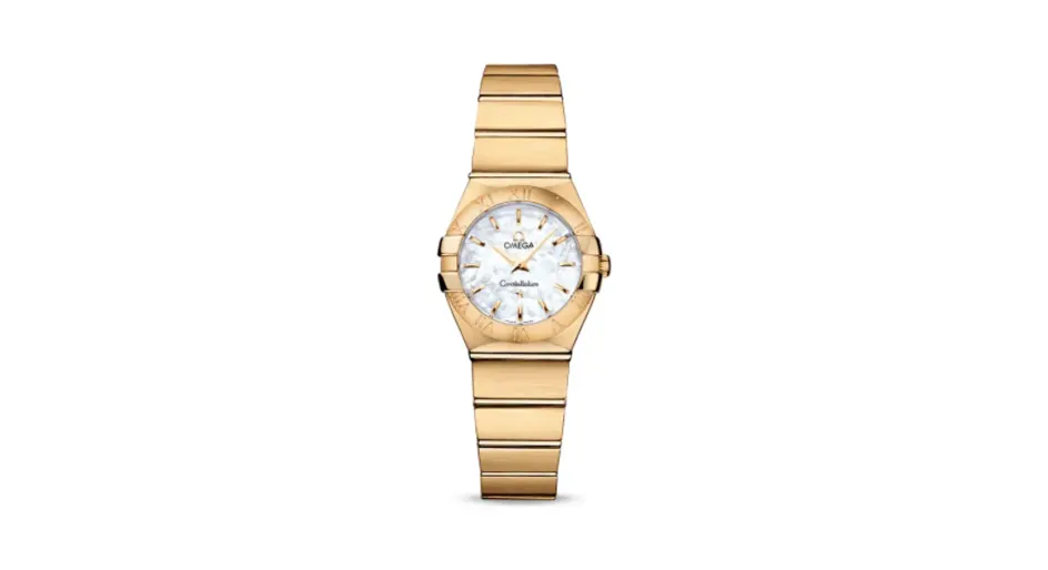 Omega Constellation Quartz 24 Brushed Yellow Gold / MOP