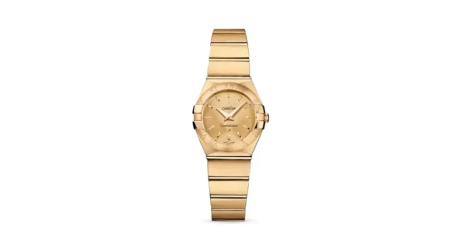 Omega Constellation Quartz 24 Brushed Yellow Gold / Champagne