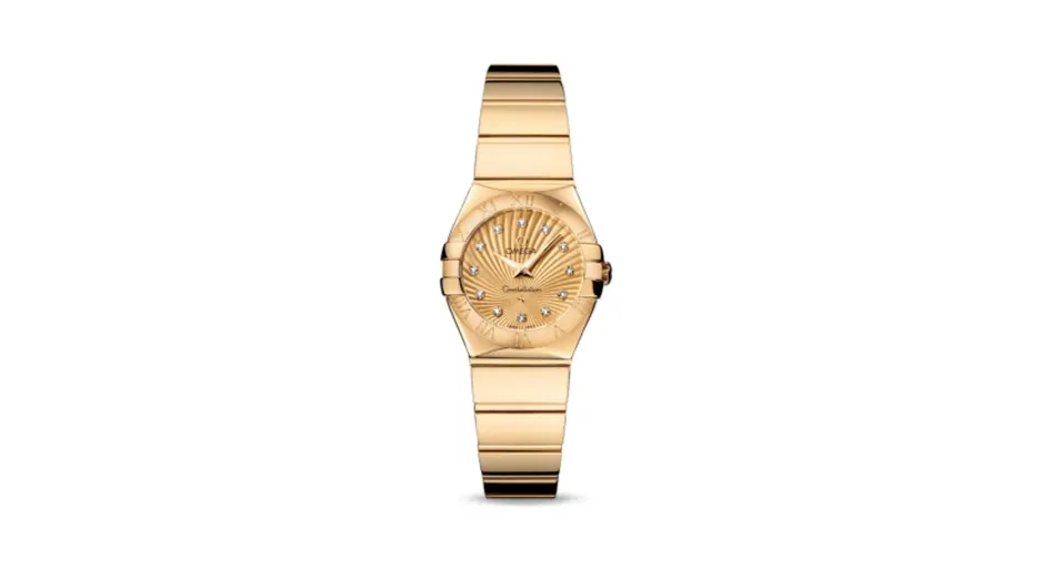Omega Constellation Quartz 24 Polished Yellow Gold / Champagne Supernova