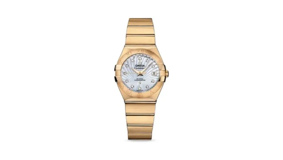 Omega Constellation Co-Axial 27 Brushed Yellow Gold / MOP Supernova
