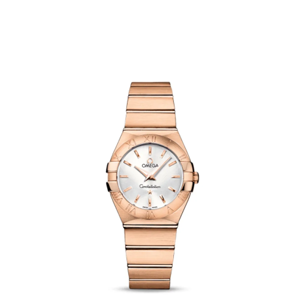 Omega Constellation Quartz 27 Brushed Red Gold / Silver