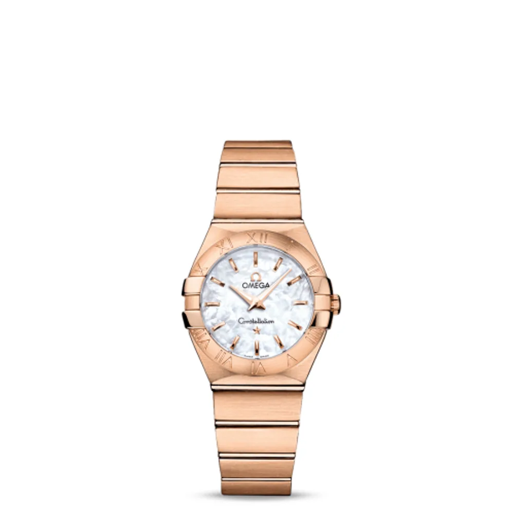 Omega Constellation Quartz 27 Brushed Red Gold / MOP