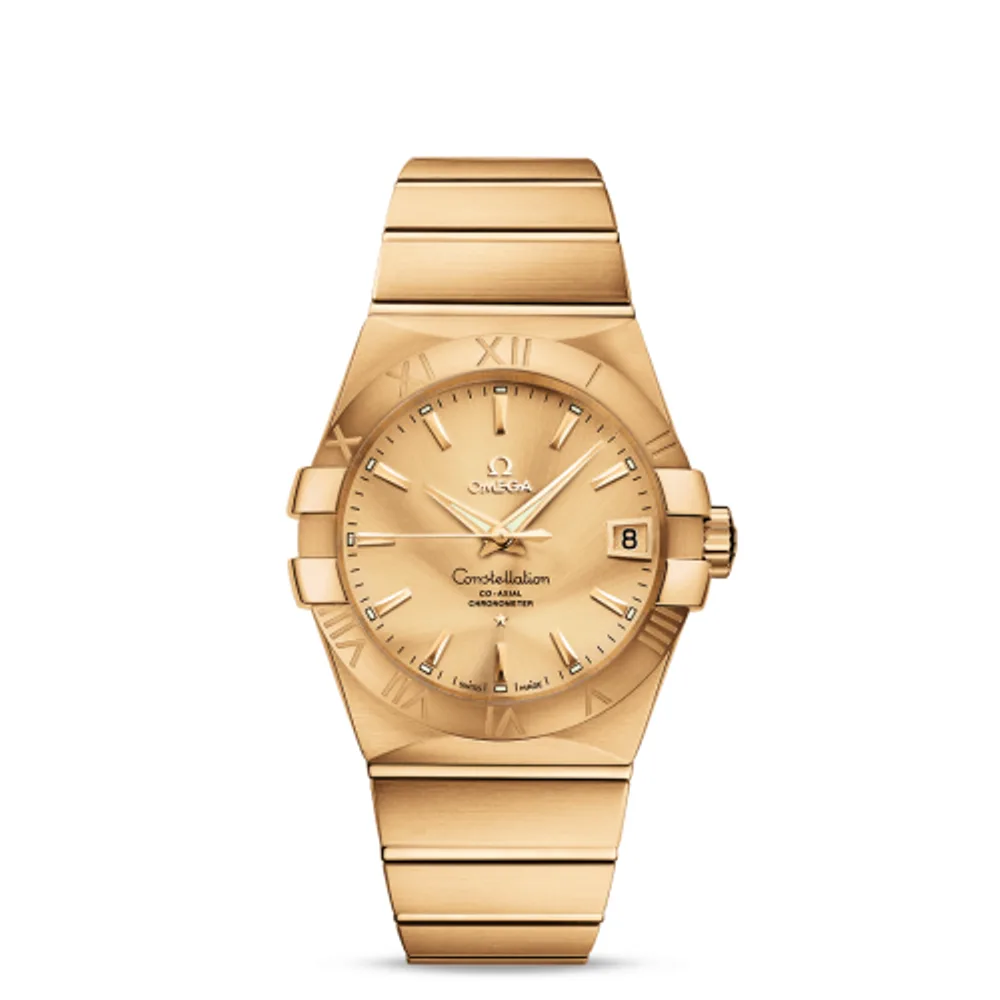 Omega Constellation Co-Axial 38 Yellow Gold / Champagne