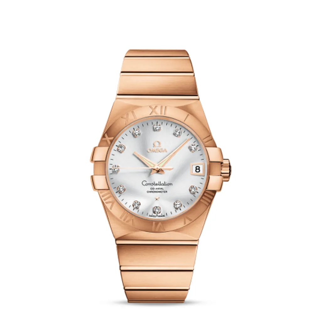 Omega Constellation Co-Axial 38 Red Gold / Silver