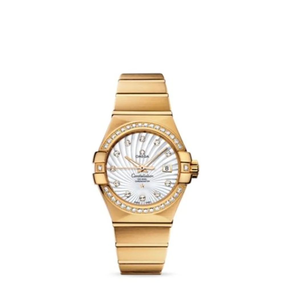 Omega Constellation Co-Axial 31 Yellow Gold / Diamond / MOP Supernova