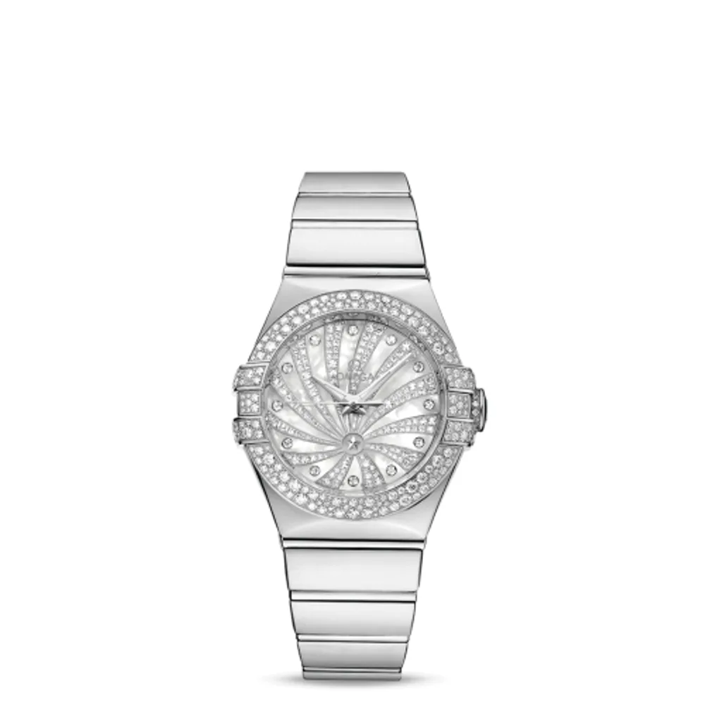 Omega Constellation Co-Axial 31 White Gold / Snow / Diamond Supernova