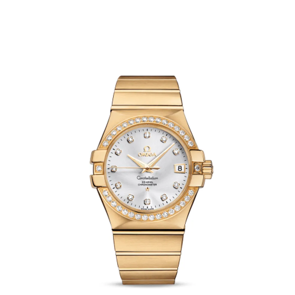 Omega Constellation Co-Axial 35 Yellow Gold / Diamond / Silver
