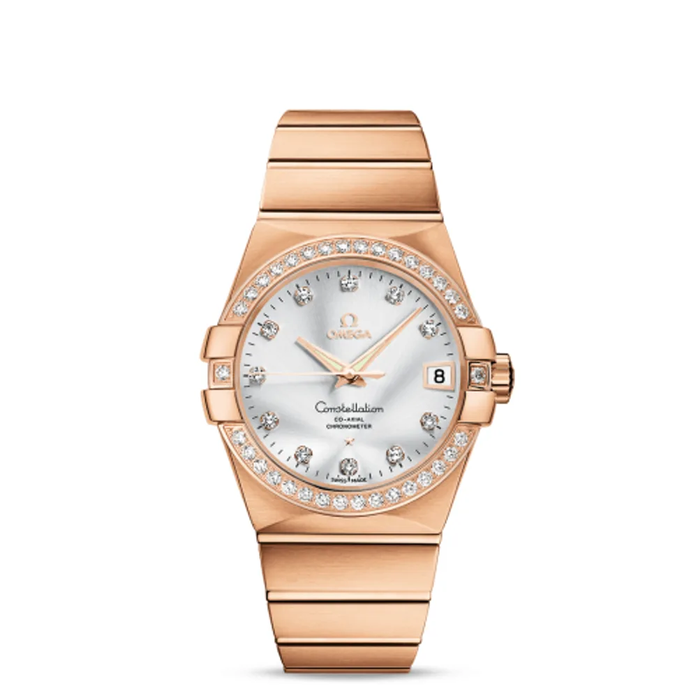Omega Constellation Co-Axial 38 Red Gold / Diamond / Silver
