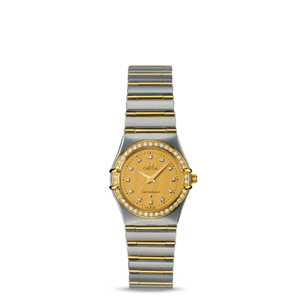 Omega Constellation Quartz 25.5 '95 Stainless Steel / Yellow Gold / Diamond / Champagne