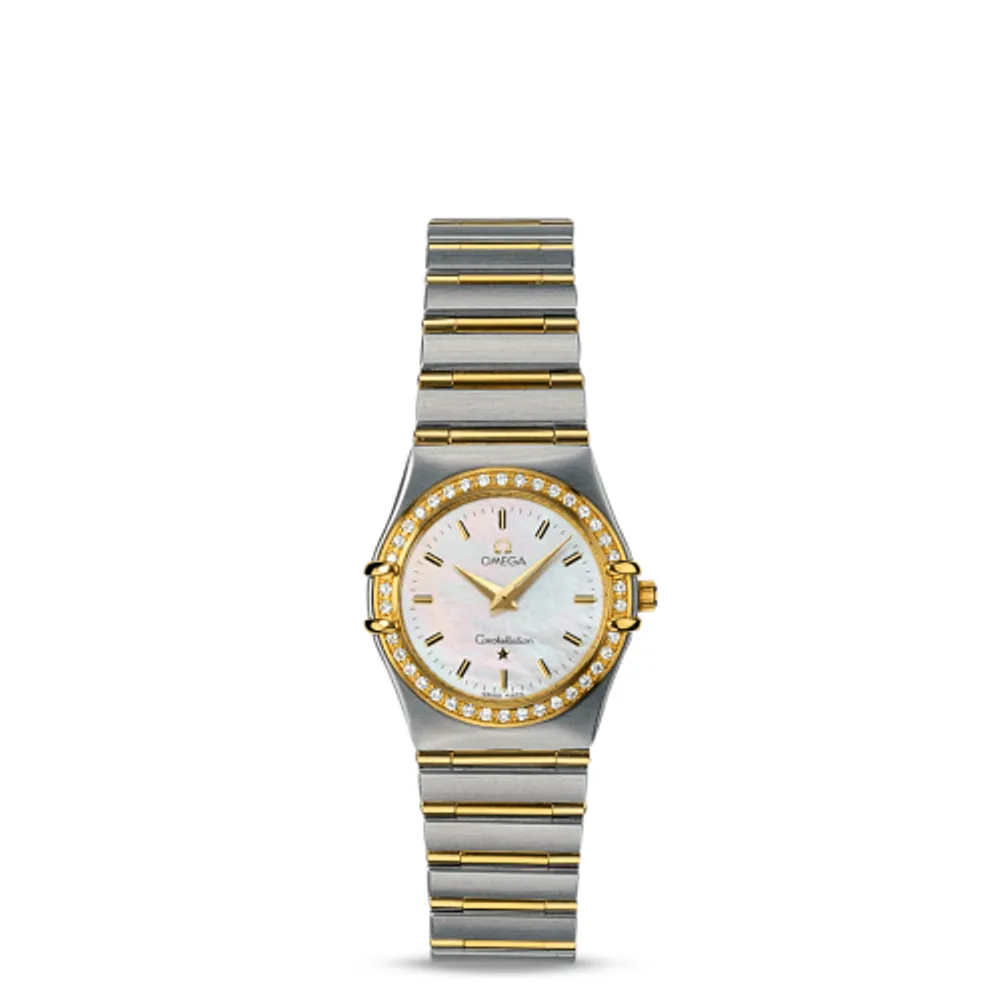Omega Constellation Quartz 25.5 '95 Stainless Steel / Yellow Gold / Diamond / MOP