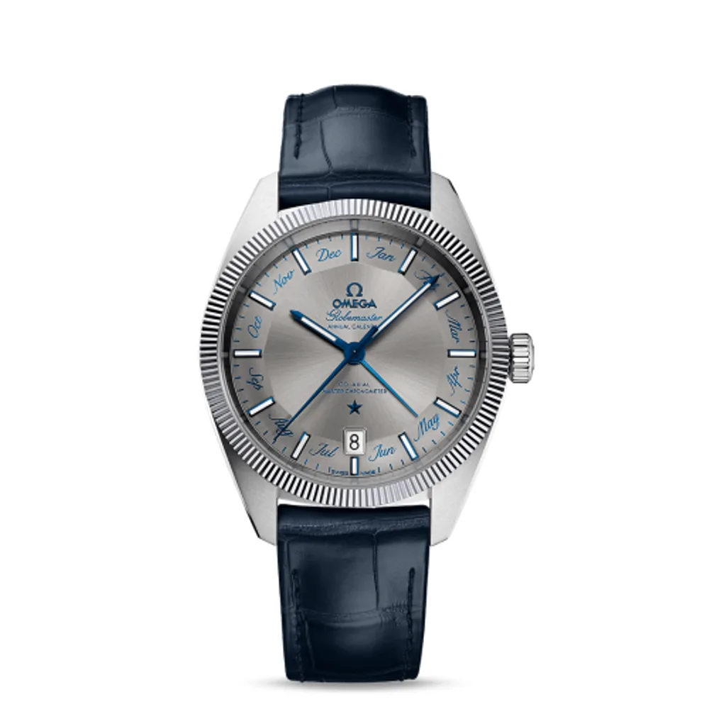 Omega Globemaster Annual Calendar Stainless Steel / Silver