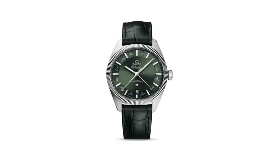 Omega Globemaster Annual Calendar Stainless Steel / Green