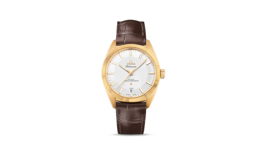 Omega Globemaster Yellow Gold / Silver / Leather