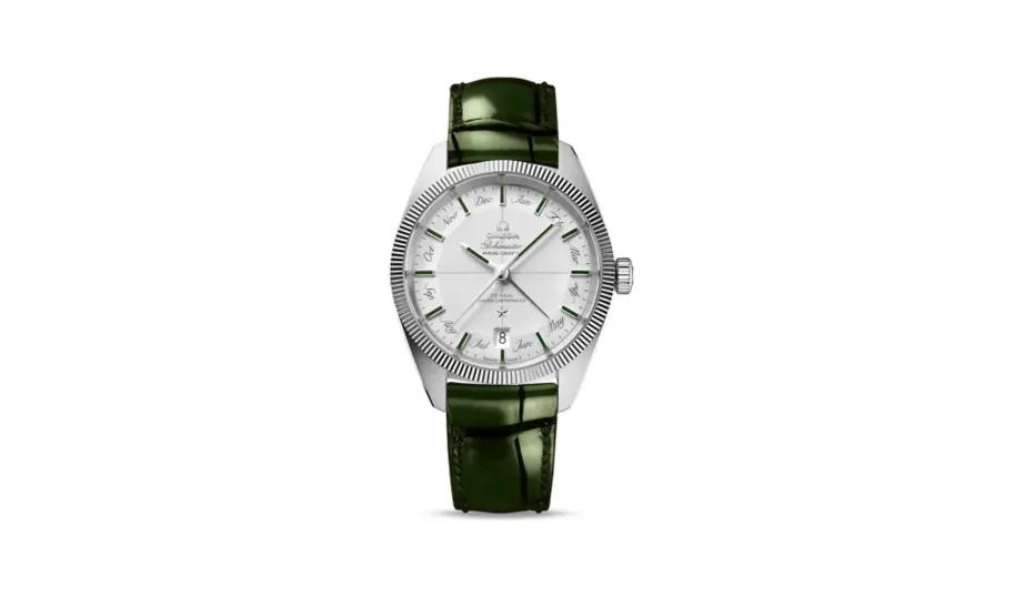 Omega Globemaster Annual Calendar Platinum / Silver / Green