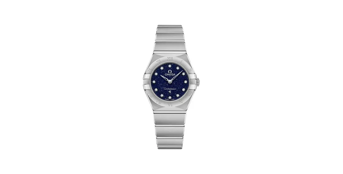 Omega Constellation 25 mm, steel on steel, Blue dial