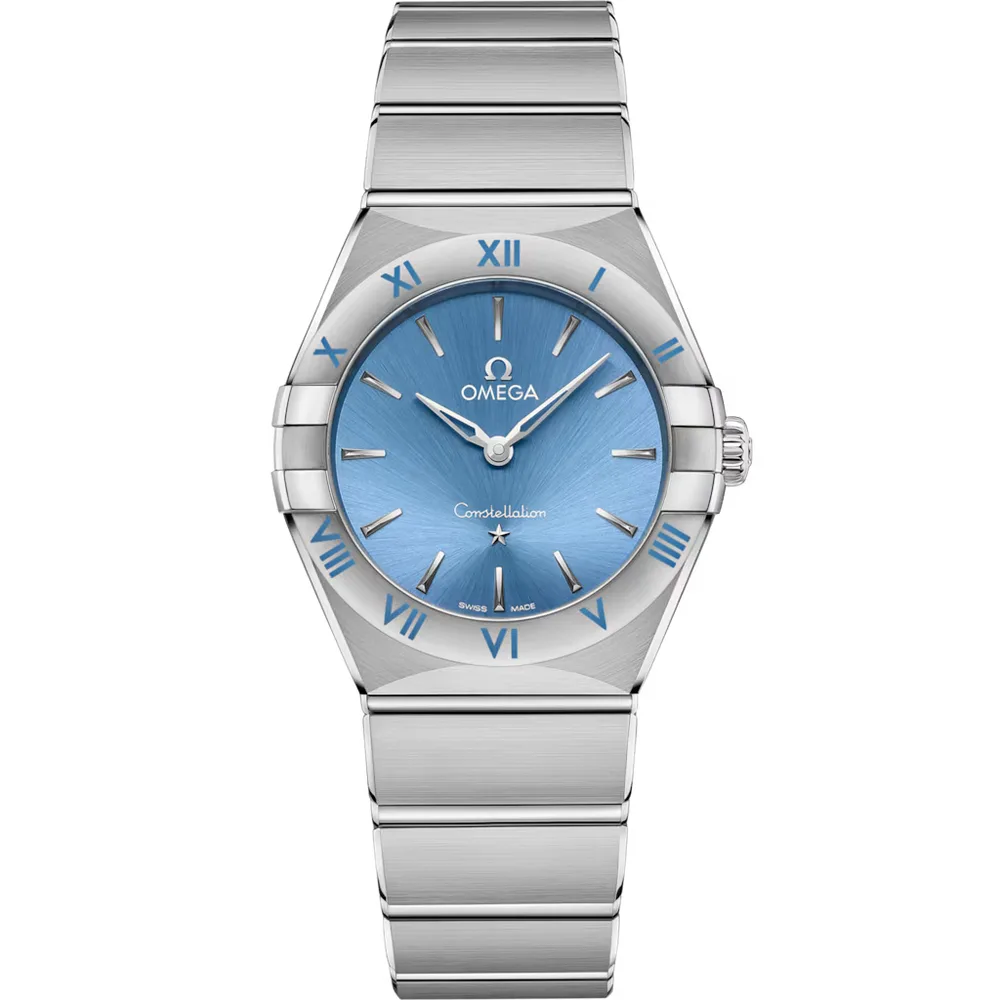 Omega Constellation 28 mm, steel on steel, Blue dial