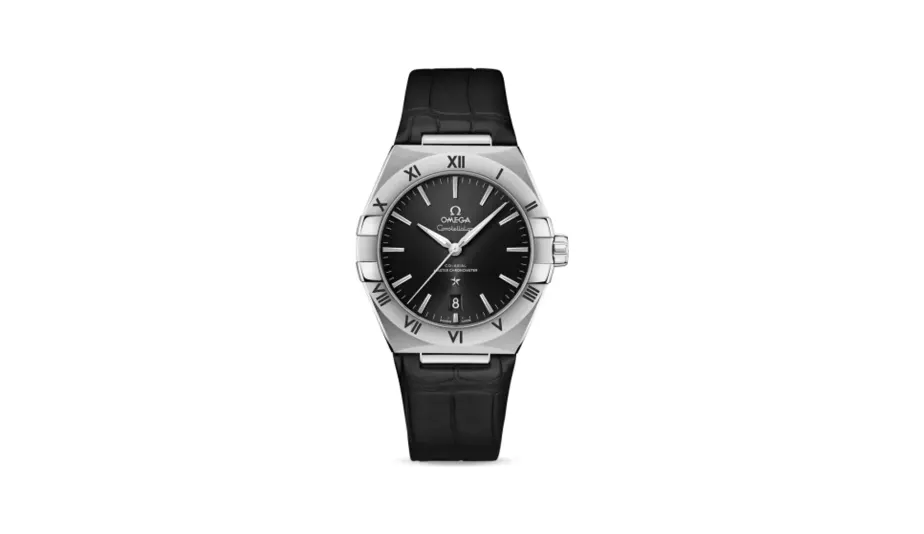 Omega Constellation Master Chronometer 39 Stainless Steel / Black / Alligator