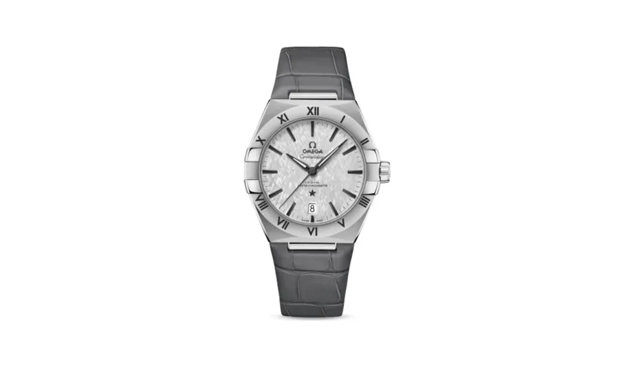 Omega Constellation Master Chronometer 39 Stainless Steel / Silver / Alligator