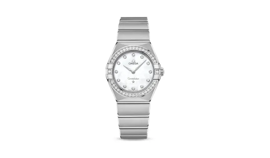 Omega Constellation Manhattan 28 Quartz Stainless Steel / MOP / Diamond