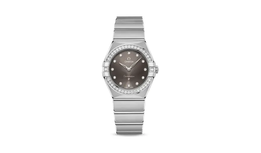 Omega Constellation Manhattan 28 Quartz Stainless Steel / Grey - Diamond / Diamond