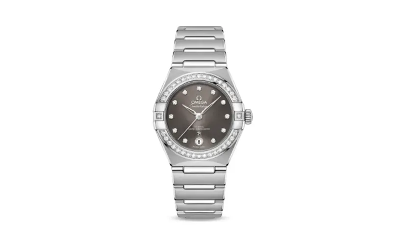Omega Constellation Manhattan 29 Co-Axial Master Chronometer Stainless Steel / Grey Diamond / Diamond