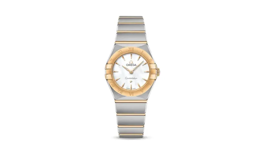 Omega Constellation Manhattan 25 Quartz Stainless Steel / Yellow Gold / MOP