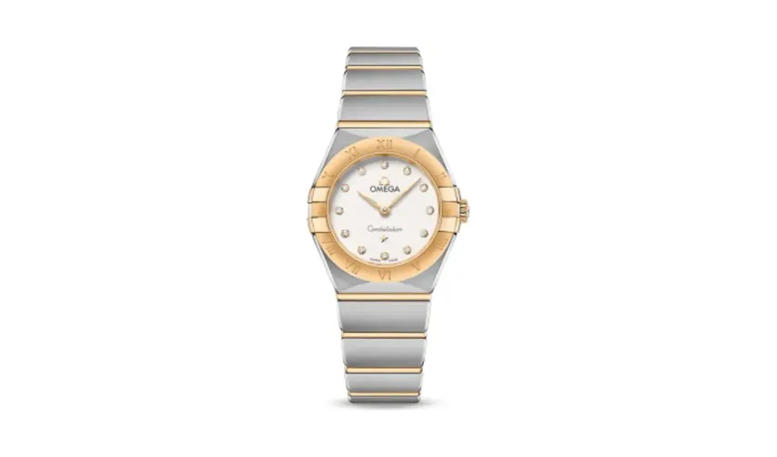 Omega Constellation Manhattan 25 Quartz Stainless Steel / Yellow Gold / Silver Diamond