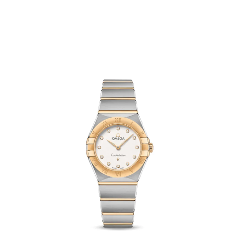 Omega Constellation Manhattan 25 Quartz Stainless Steel / Yellow Gold / Silver Diamond