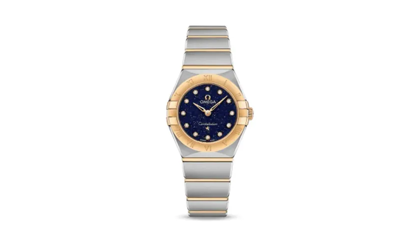 Omega Constellation Manhattan 25 Quartz Stainless Steel / Yellow Gold / Aventurine