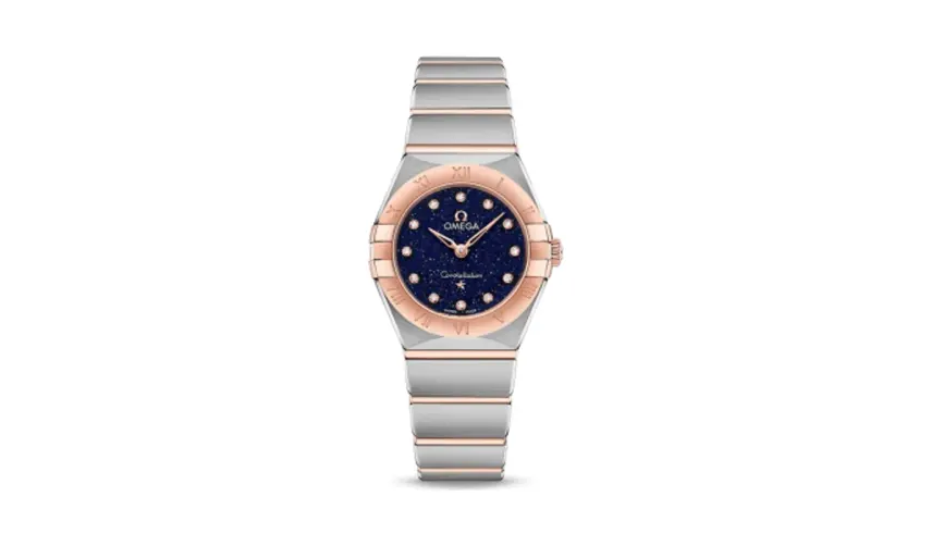 Omega Constellation Manhattan 25 Quartz Stainless Steel / Sedna Gold / Aventurine