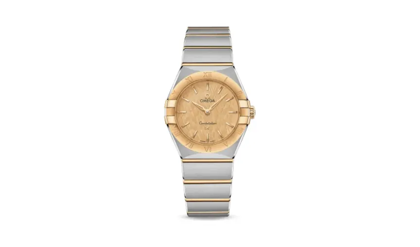Omega Constellation Manhattan 28 Quartz Stainless Steel / Yellow Gold / Champagne Silk