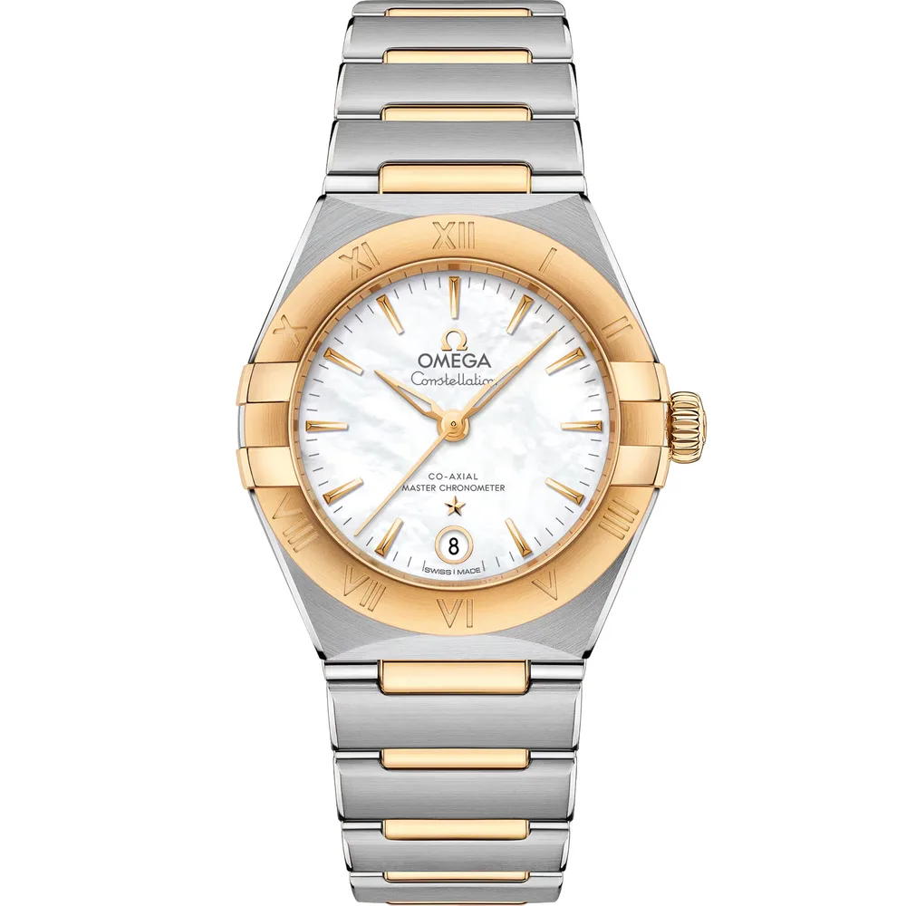 Omega Constellation 29 mm, steel ‑ yellow gold on steel ‑ yellow gold, White dial