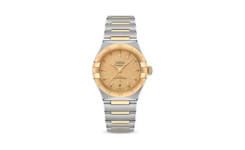 Omega Constellation Manhattan 29 Co-Axial Master Chronometer Stainless Steel / Yellow Gold / Champagne Silk